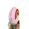 Sacs à dos Donut rond sac à bandoulière enfant en bas âge fille enfants sac à main à bandoulière sangle réglable vacances voyage arc-en-ciel imprimé poche pack 220924