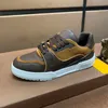 Designer Trainer Sneakers France Luxury Herrskor äkta läder sneaker storlek 38-45 RX401