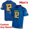 SJ NCAA College Jerseys Midshipmen 10 Malcolm Perry 12 Staubach 18 J.R. Osborn 19 Keenan Reynolds 20 CJ Williams Custom Football Stitched