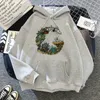 Women's Hoodies Sweatshirts Japanese Anime Cartoon Totoro Hoodie Women Kawaii Hoodeis Miyazaki Hayao Studio GhibliHarajuku grey Sweatshirts Unisex 220923