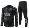 2023 New Paris Long Sleeved 축구 훈련복 스웨트 셔츠 23 24 Maillot de Foot Jogging Football Jacket Tracksuit