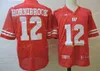 Sj NCAA Wisconsin Badgers College Football Jersey Hombres 25 Melvin Gordon III 1 Piggery 28 Montee Ball 12 Alex Hornibrook Rojo Blanco