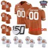 Sj NCAA College Maglie Texas Longhorns 12 Earl Thomas III 15 Marcus Washington 16 Jake Smith 17 Cameron Dicker Calcio personalizzato cucito