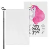 12x18in sublimatie blanco warmteoverdracht tuinen vlag drie lagen diy gazon polyester parade banner dubbelzijdige vlag buiten tuin decoratie