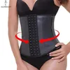 Women's Shapers Waist Tummy 9 Steel Bone Latex Trainer Shapewear Slimming Belt Cincher Body Girdle Workout Control Corset 220923