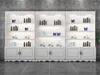 Haken Kosmetik Vitrine Schönheitssalon Regal Moderner einfacher Produktplattenbehälter