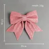 Jul Pearl Cotton Gold Powder Bow Diy Shopping Mall Decoration Pendant Presentl￥da Tillbeh￶r