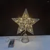 زخارف عيد الميلاد DIY DEY مختلف الأنماط TREE TOP LED Star Star Holds Supplies Supplies