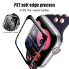 Film de protection d'écran de montre incurvé 3D, couverture complète souple PAMA PET de protection pour Apple Watch 49mm 41mm Samsung Xiaomi Garmin Amazfit huawei