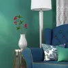 装飾花ベリーシミュレーションアップルブランチ人工装飾プラントフラワーグリーンシングルレッドペンダントインテリアアレンジメント撮影