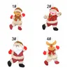 Décoration de Noël Santa Claus Snowman Doll Pendante arbre de Noël Old Man Elk Polls Pendants Pête de Noël Décorations suspendues th0438