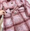 Giacca da donna in misto lana Designer Brand New Autunno Inverno Western Suit Soprabito Fashion Tweed Coat Down Spring Casual ZN1Y