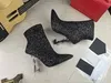 22ss woman in pelle caviglia bootsbooties opyum 100 comodo versatile all'interno della lettera zip stivali a ruota alta 5291719