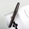 Çeşme Kalemleri Ahşap Jinhao 9056 Çeşme Kalem Siyah Ebony F M Bükme Spin Kırtasiye Ofis Malzemeleri Mürekkep Kalemleri 220923