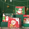 クリスマスイブアップルハンドキャリーボックスサンタクロースキャンディギフトパッキングボックススノーマンエルクアップルパッケージケースクリスマスパーティー装飾TH0431