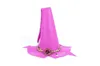 Halloween Easter witch ghost festival purple pink brown party magician felt hat witch pointed hats