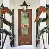 Flores decorativas 1pc Christmas Wreath Wrinal