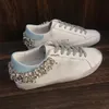 Ayakkabı Lüks Superstar Slipon Sandals Kadın Gündelik İtalya Marka Eğitimleri Sequin Classic Shearling Sneakers039039Golden0395812156