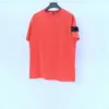 T-shirty 23SS Summer Men T Shirt Trendy Kolekcja Kompas Kamienne Logo Patch Bawełna Kobiety Solidka Tees Style Casual 05