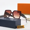 2022 Luxury Brand Overized Frame Solglasögon Gradient Lens Fashion Classic Design Square For Men Women Sun Glasses UV400 2392