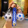 سلسلة مفاتيح كرة القدم لكأس العالم لكرة القدم الأزياء التذكارية الأزياء الرائعة كيريس نساء حقيبة تذكارية صغيرة قلادة صغيرة