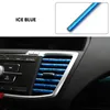 Interior Decorations 10Pcs Car Accessories Auto Colorful Air Conditioner Outlet Conditioning Decoration Decorative Strip DIY Styling