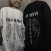 Moletons masculinos moletom gótico oversized hoodie anime esqueleto impressão moletom com capuz punk hip hop streetwear homens pulôver casual harajuku y2k top 220924