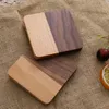 Wood Coffee Cup Mat Round Square Heat Resistant Coaster Tea Drink Wine Anti-slip Pads Table Decoration Water Bottles Coasters TH0421