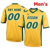 SJ NCAA College Jerseys ndsu Bison 5 Trey Lance 55 Mercadel 8 Bruce Anderson 81 Babicz 82 Ellefson 87 Gindorff Custom Football Stitched