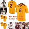 Maglie Sj NCAA College Minnesota Golden Gophers 40 Alex Strazzanti 45 Carter Coughlin 5 Zack Annexstad 6 Chris Williamson Calcio personalizzato