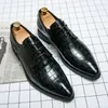 Luxury Mens Loafers Designers Shoes Fashion Business Pointed Leather Shoes Offic Work Formal Dress Shoes Brand Designer Party Weddings Flat Size 38-48