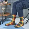 Men's Socks Casual Business Dress High Quality Happy Combed Cotton Fashion Harajuku Plus Size Gift 220924