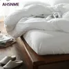 Bedding Sets Ahsnme 100 Cama de algodão linho super macio Super macho de capa de camas de cama Cool Summer White Duvet Cover Conjuntos de roupas de cama 220924