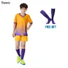 Бегущие сеты бесплатные носки Custom Kids Soccer Sets Football Uniform Boys Football Jersey Soccer Sport Set с 220923
