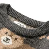 Мужские свитеры зимние винтажные японские милые медведя вязаные пуловер хип -хоп Хараджуку уличная одежда Топы 220923