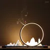 Fragrance Lamps Chinese Landscape Backflow Incense Table Top Creative Ceramic Decoration Porch Living Room Burner