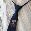 Bow Ties Fashion Plaid Jacquard Woven Silk Mens Tiger Neck Tie 5cm randig slips för män Business Wedding Formal Gravata