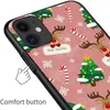 iPhone 14のクリスマス電話ケースフェスティバルテーマプラスプロマックスクリスマスメリーサンタクロース帽子雪雪だるま柔軟なソフトTPUシェルiPhone14 13 12 11 8 7ファッションカバー