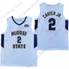 Mitch 2020 Новый NCAA Murray State Jerseys 2 Chico Carter Jr. College Basketball Jersey Размер молодежи взрослые все сшиты