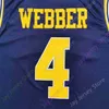 Mitch 2020 Новый NCAA Michigan Wolverines Jerseys 4 Webber College College Jersey Jerse