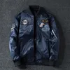 Men's Jackets Mens Bomber Coat Male Both Sides Wear Embroidery Oversized 7XL Casual Pilot Streetwear Men Brand Clothing HYB3 220924