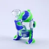 Rauchpfeife Roboter Design Rauchbong mit Glas Wasserpfeife Mini Bongs Bubbler