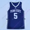 Mitch Custom Penn State Nittany Lions Basketball Jersey NCAA College Seth Lundy Abdou Tsimbila DJ Gordon Caleb Dorsey Patrick Kelly Trent Buttrick