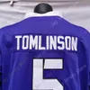 Mitch 2020 New NCAA TCU Horned Frogs Maglie 5 LaDainian Tomlinson College Football Jersey Taglia Viola Giovani Adulti