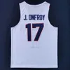 Mitch 2021 Final Four New NCAA College Gonzaga Jerseys 17 J. Onfroy Basketball Jersey Blanc Taille Hommes Jeunes Adultes