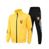 Masculinos Tracksuits Mens Euro Club Rc Lens Hoodie Primavera Outono Cardigan Tops Zipper Jaqueta Roupas Casuais Stand Collarr Moletom Jogging