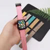 Sublimation Blank Pu Leather Watch Band med Connector för Apple Smart Watch Armband Strap 42/44mm 38/40mm