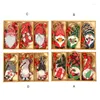 Christmas Decorations R2JC 9pcs Wood Gnome Hanging Ornaments Handmade Faceless Doll Decoration For Xmas Tree Party Supplies Crafts