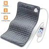 Snabb elektrisk uppvärmningsplatta filt Bak smärta Nacke Axel Relief Temperaturkontroll Tvättbar 9 Värmningsnivåer2902400
