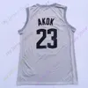 Mitch 2020 Nowy NCAA Connecticut Uconn Huskies koszulki 23 Akok College Basketball Jersey Grey Size Młodzież